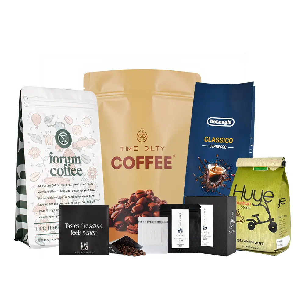 Variedad de Estilos de Empaque para Café